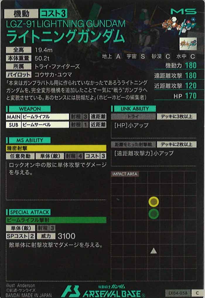 [LX04]ライトニングガンダム【C】LX04-058