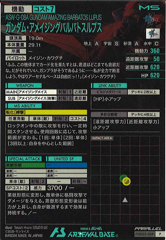 [FQB03]ガンダム・アメイジングバルバトスルプス(PARALLEL)【P】FQB03-008