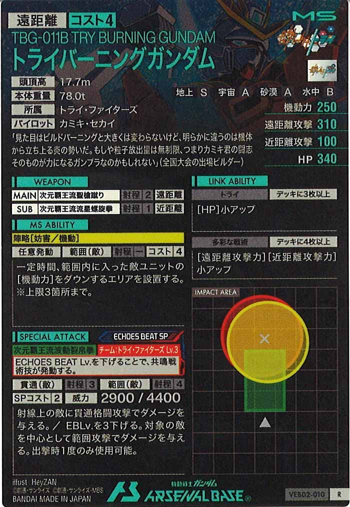 [VEB02]トライバーニングガンダム【R】VEB02-010