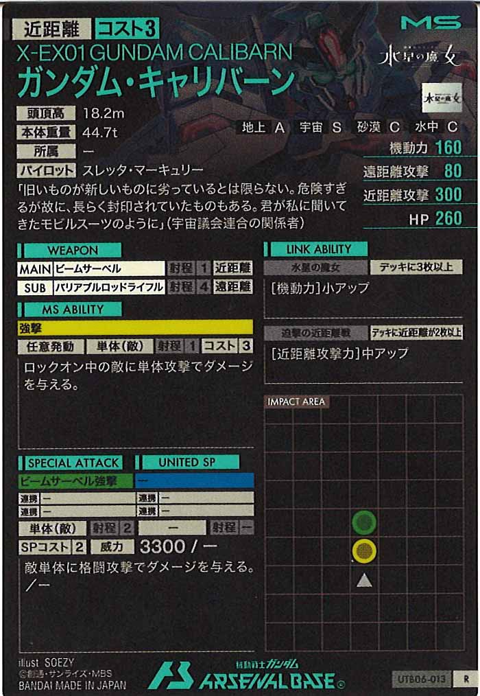 [UTB06]ガンダム・キャリバーン【R】UTB06-013