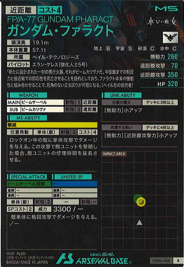 [FQ04]ガンダム・ファラクト【R】FQ04-026