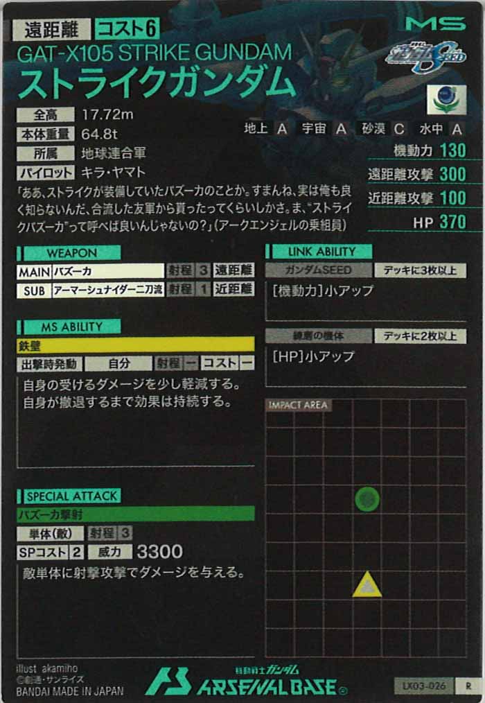 [LX03]ストライクガンダム【R】LX03-026