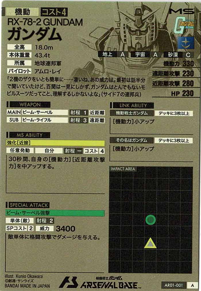 [AR01]ガンダム【A】AR01-001