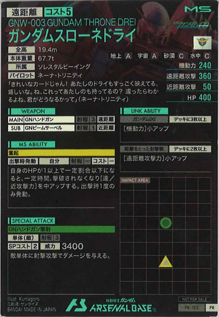 [PR]ガンダムスローネドライ【PR】PR-122