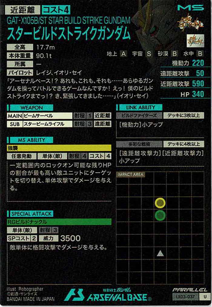 [LX03]スタービルドストライクガンダム(PARALLEL)【U】LX03-037