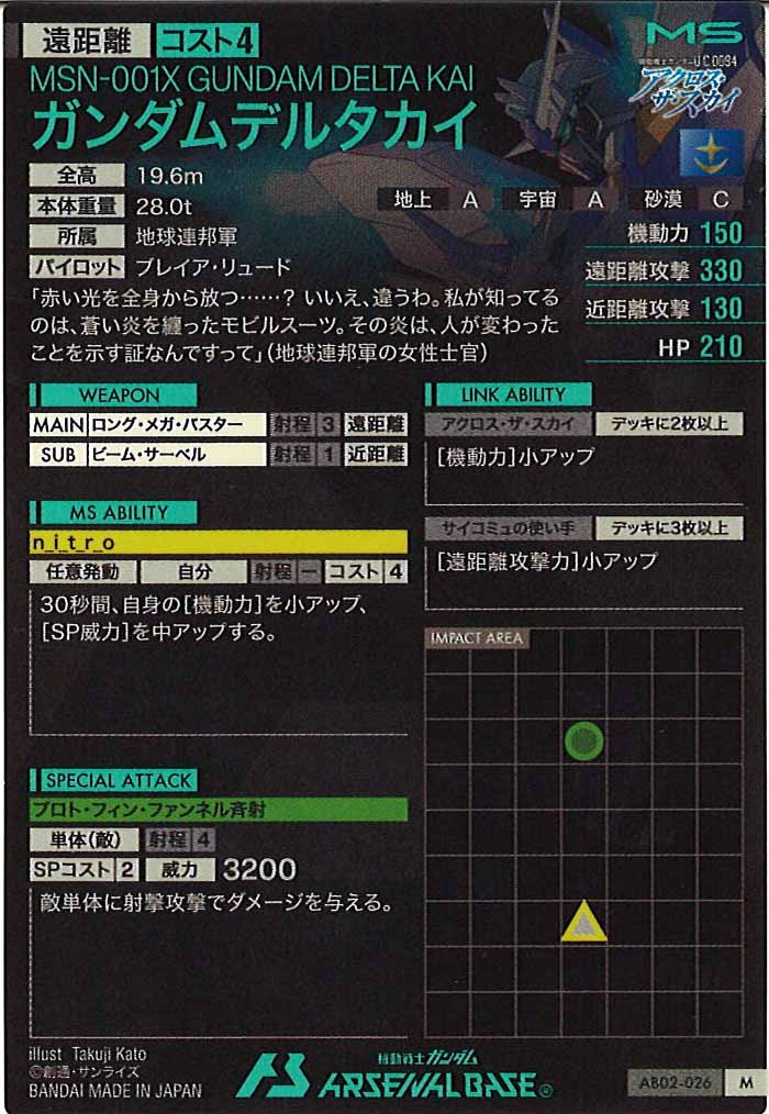 [AB02]ガンダムデルタカイ【M】AB02-026