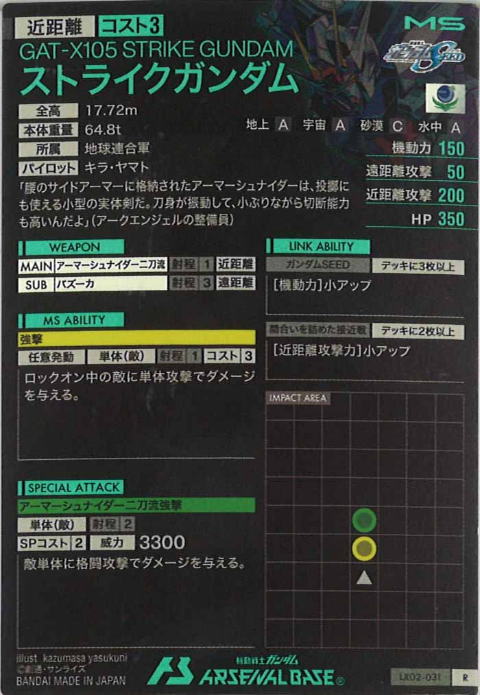 [LX02]ストライクガンダム【R】LX02-031