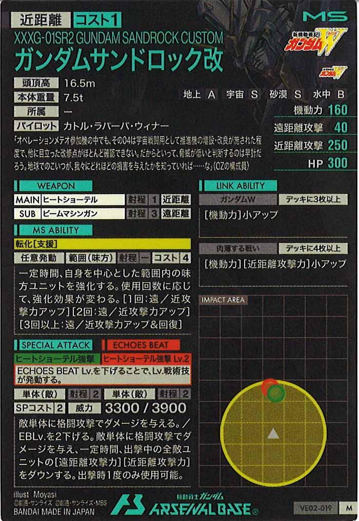 [VE02]ガンダムサンドロック改【M】VE02-019