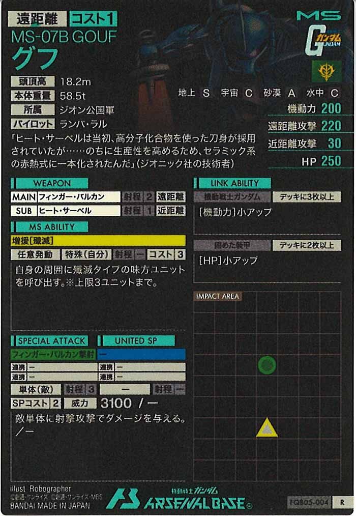 [FQB05]グフ【R】FQB05-004