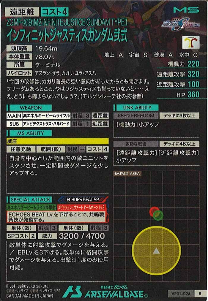[VE01]インフィニットジャスティスガンダム弐式【R】VE01-024