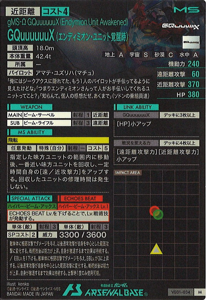 [VE01]GQuuuuuuX  (エンディミオン・ユニット覚醒時)【M】VE01-034