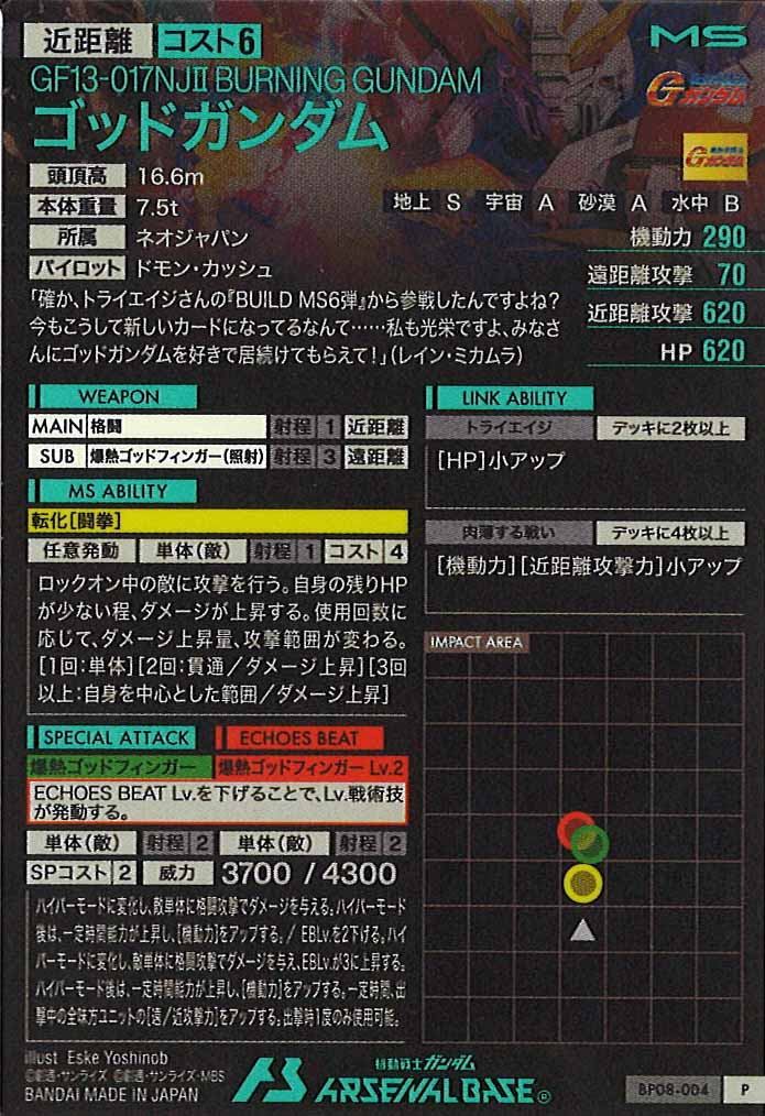 [BP08]ゴッドガンダム【P】BP08-004