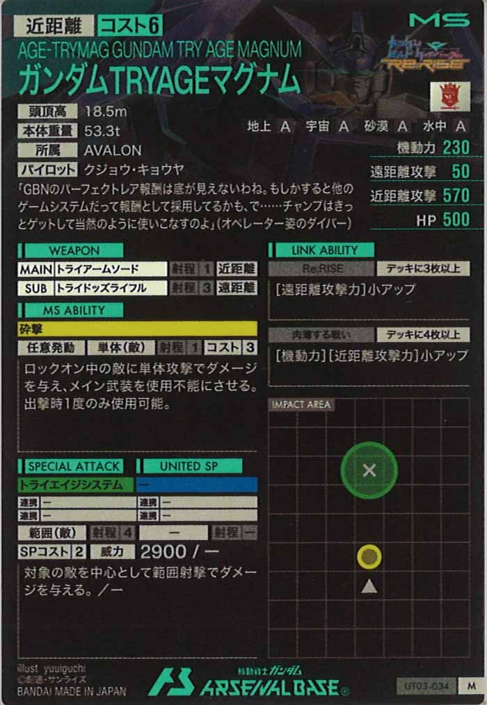 [UT03]ガンダムTRYAGEマグナム【M】UT03-034