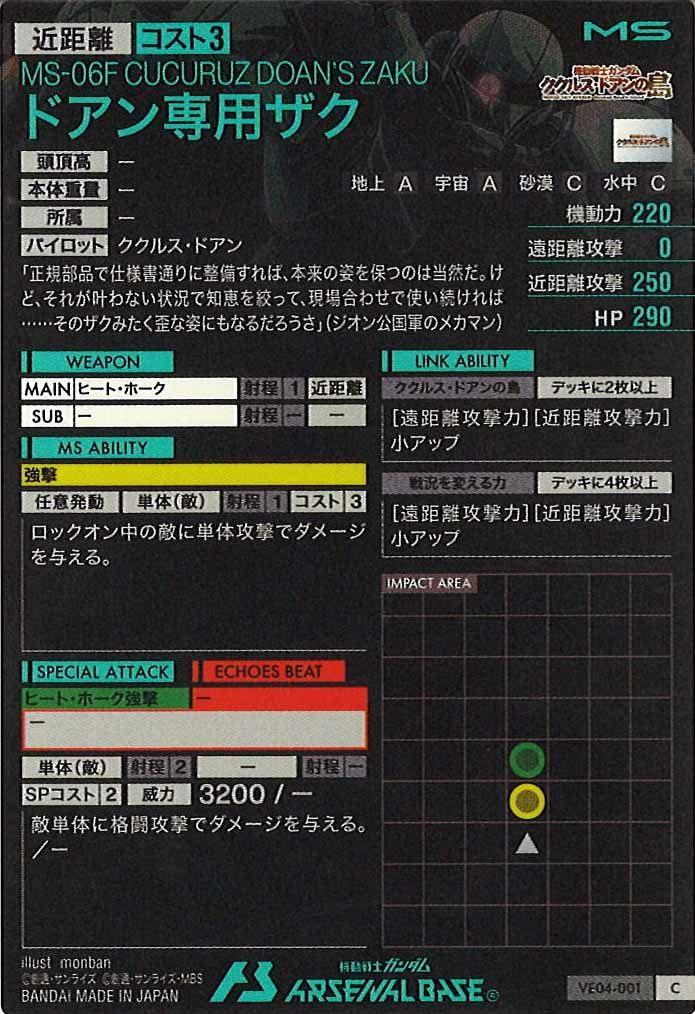[VE04]ドアン専用ザク【C】VE04-001