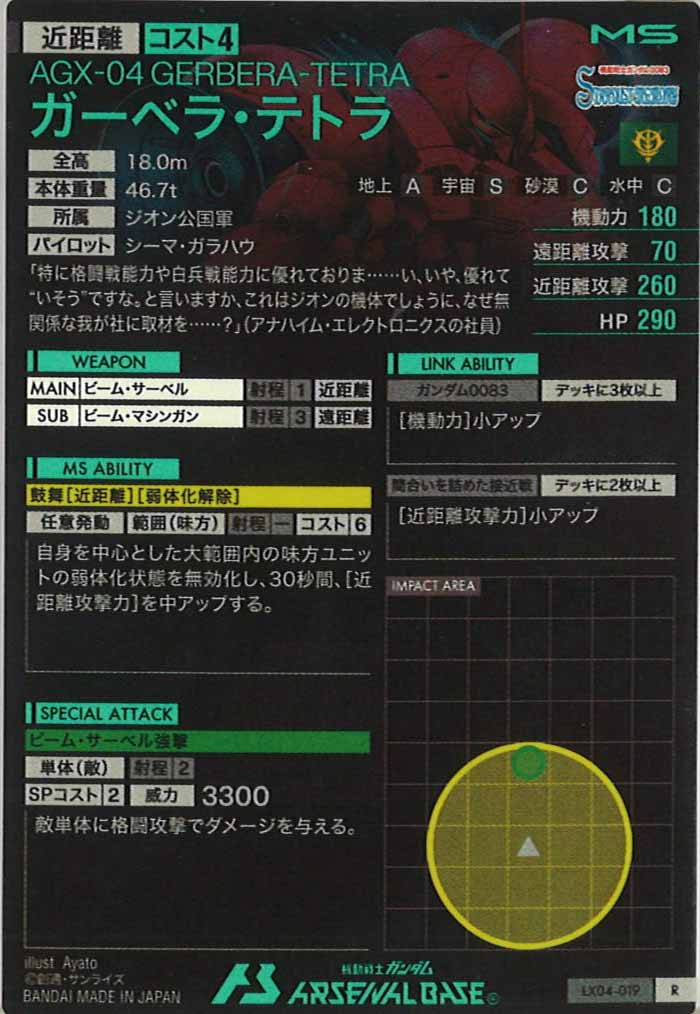 [LX04]ガーベラ・テトラ【R】LX04-019