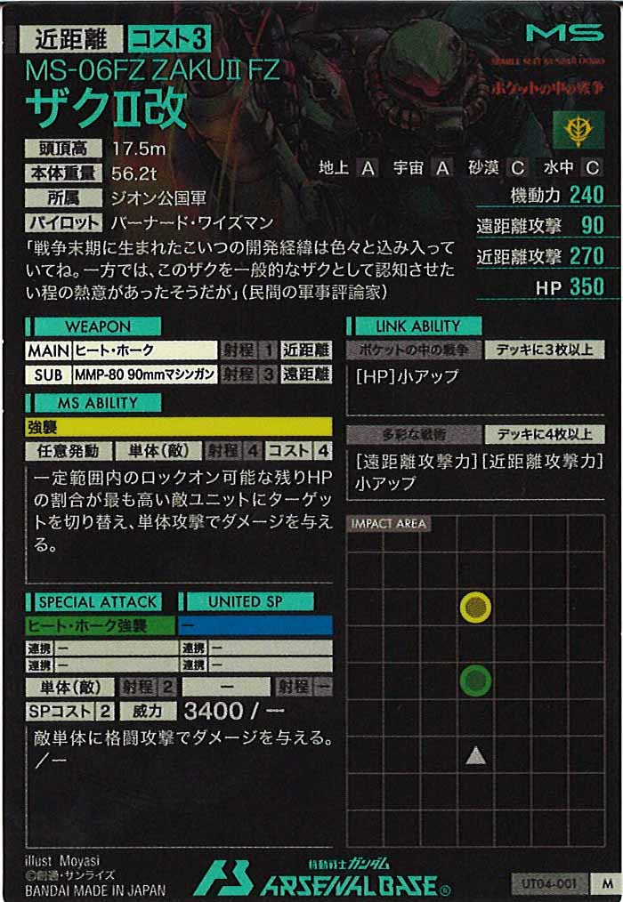 [UT04]ザクⅡ改【M】UT04-001