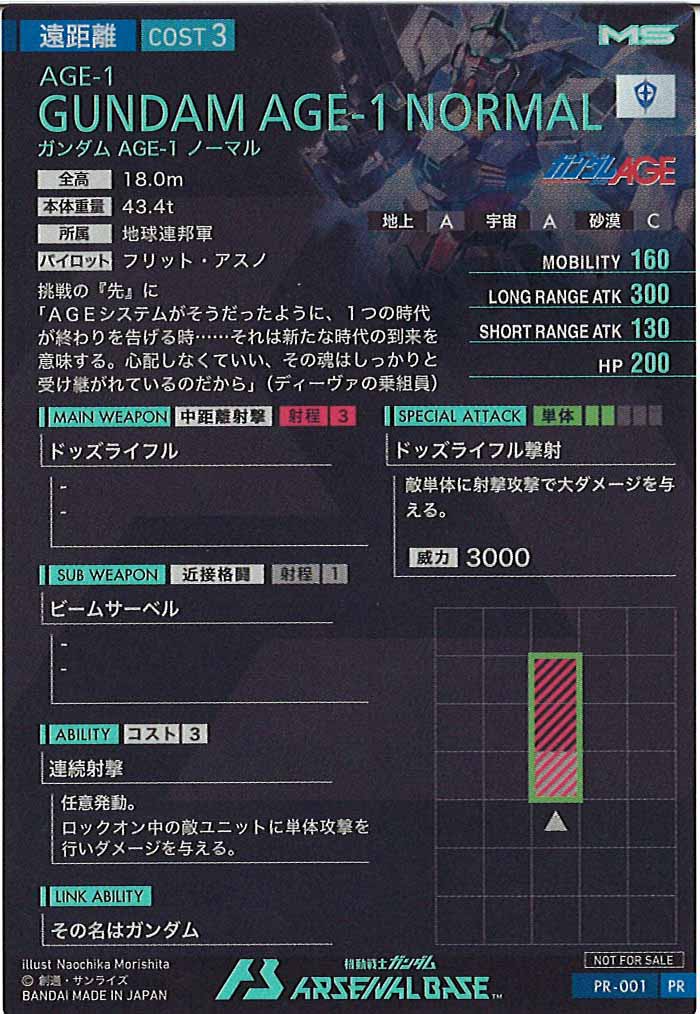 [PR]ガンダムAGE-1ノーマル【PR】PR-001