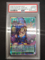 【鑑定品PSA10】[LOCH]黒魔導のカーテン(オーバーフレーム)【プリズマティックシークレットレア】LOCH-JP003