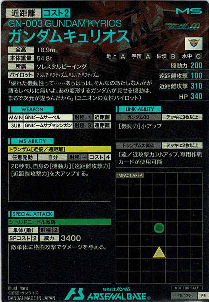 [PR]ガンダムキュリオス【PR】PR-129