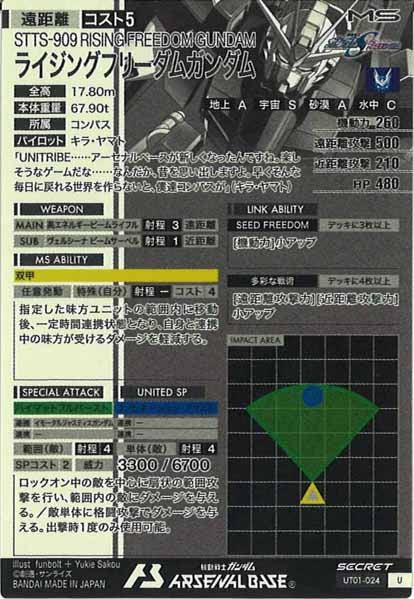 [UT01]ライジングフリーダムガンダム(SECRET)【U】UT01-024