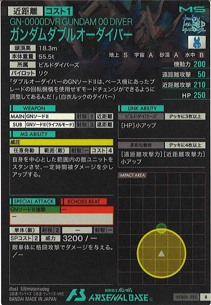 [VEB01]ガンダムダブルオーダイバー【R】VEB01-015