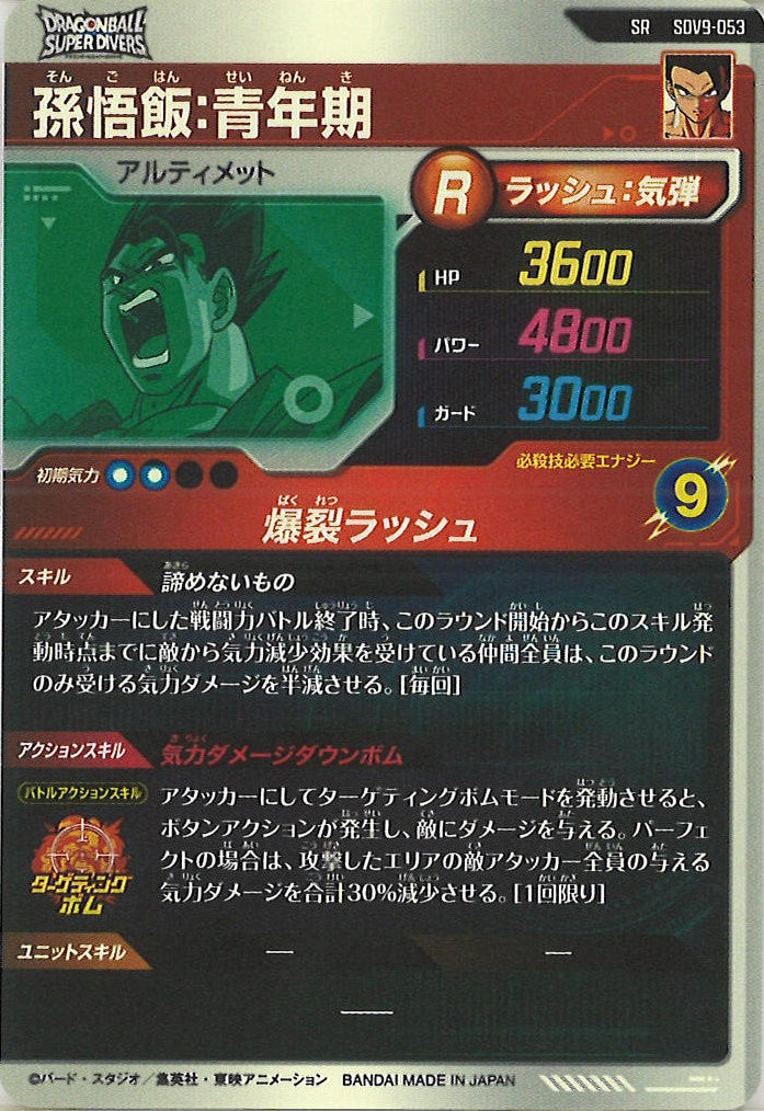 [DB_SDV9]孫悟飯:青年期【SR】SDV9-053
