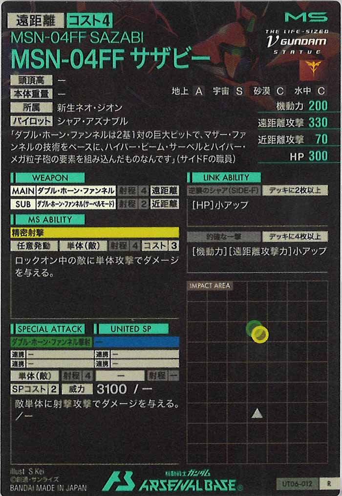 [UT06]MSN-04FF サザビー【R】UT06-012