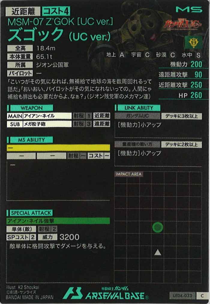 [LX04]ズゴック(UCver.)【C】LX04-033