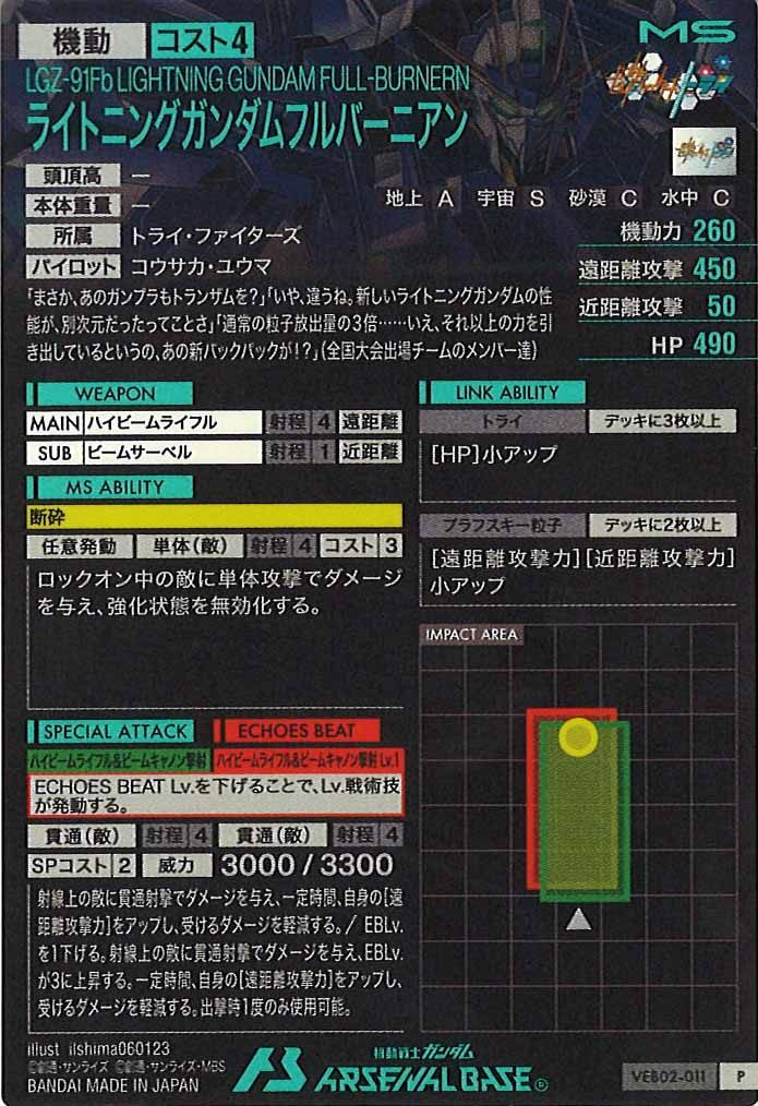[VEB02]ライトニングガンダムフルバーニアン【P】VEB02-011