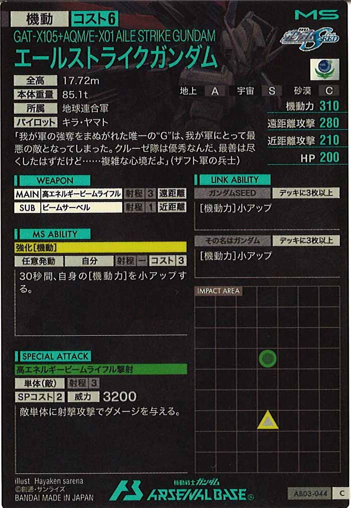 [AB03]エールストライクガンダム【C】AB03-044