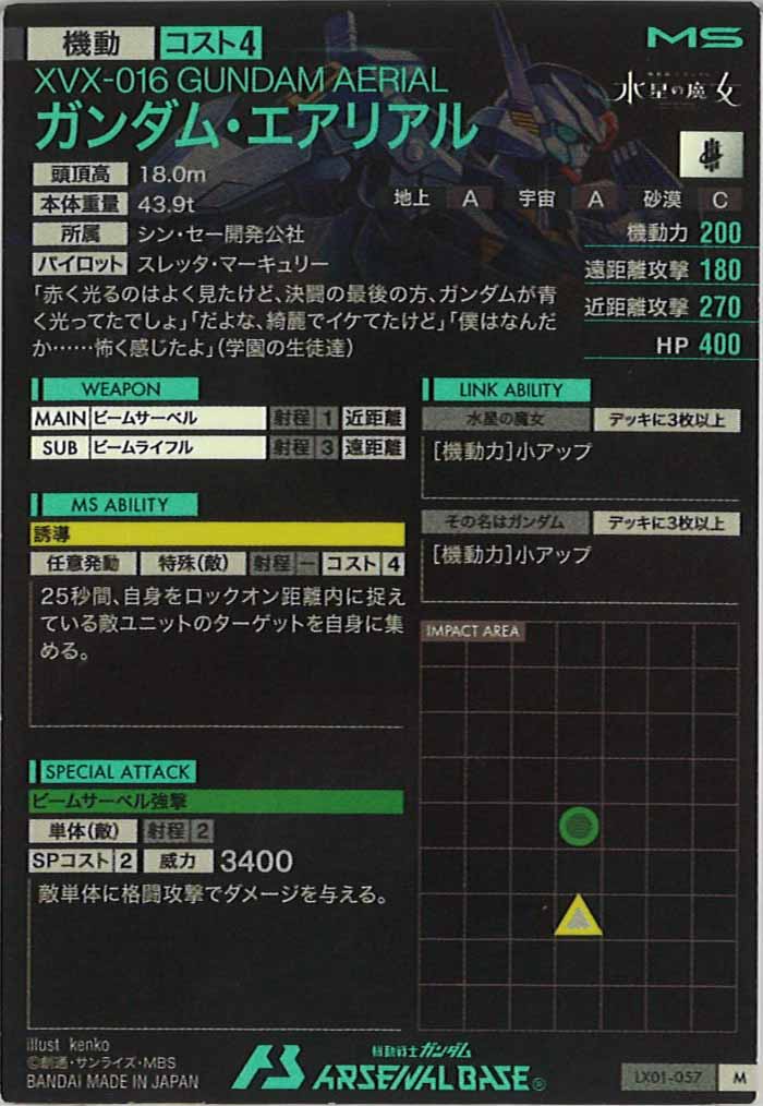 [LX01]ガンダム・エアリアル【M】LX01-057