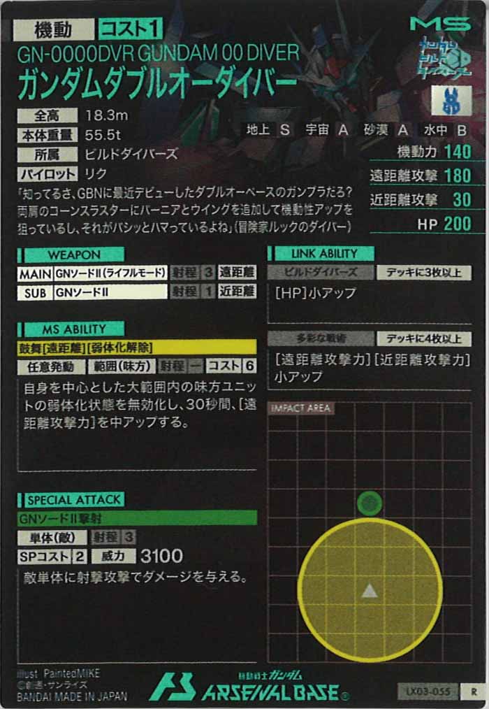 [LX03]ガンダムダブルオーダイバー【R】LX03-055