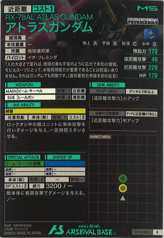 [UT03]アトラスガンダム【R】UT03-005