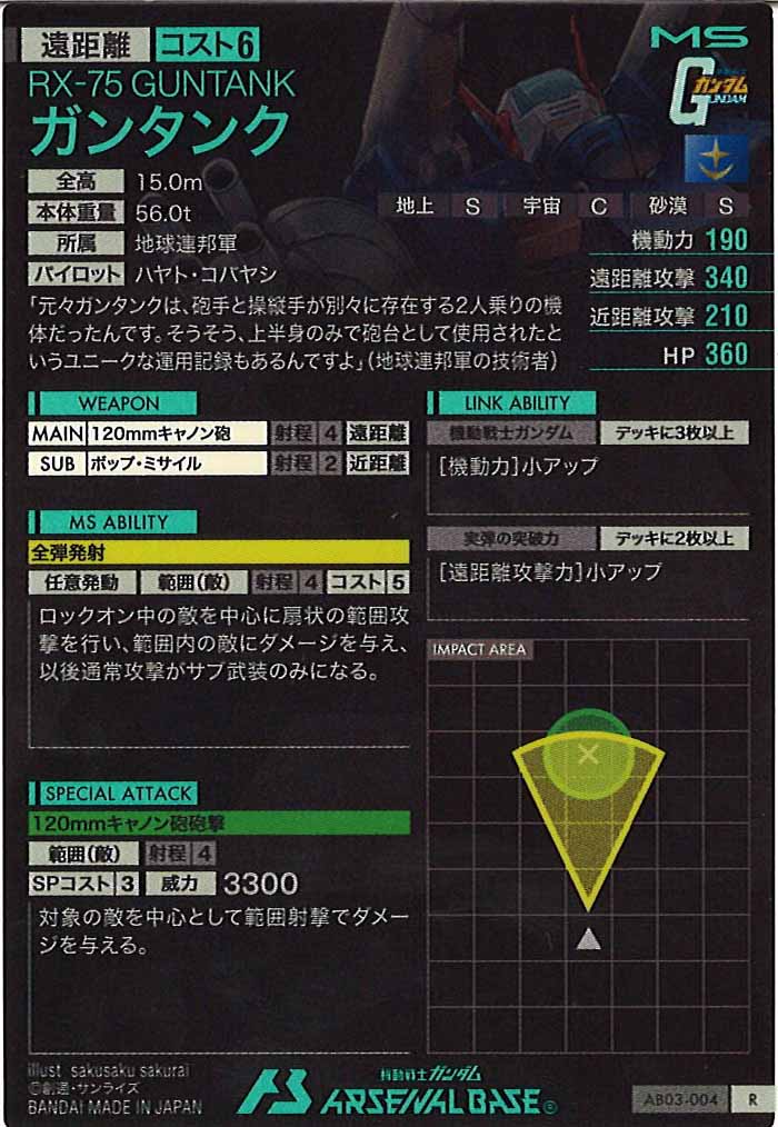 [AB03]ガンタンク【R】AB03-004