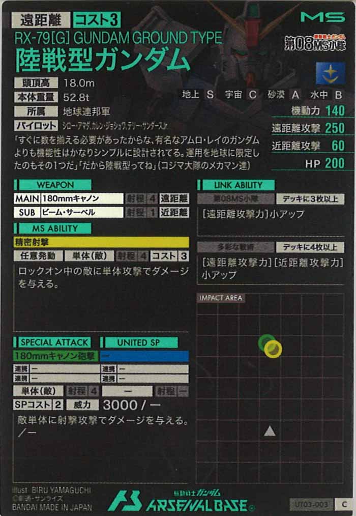 [UT03]陸戦型ガンダム【C】UT03-003