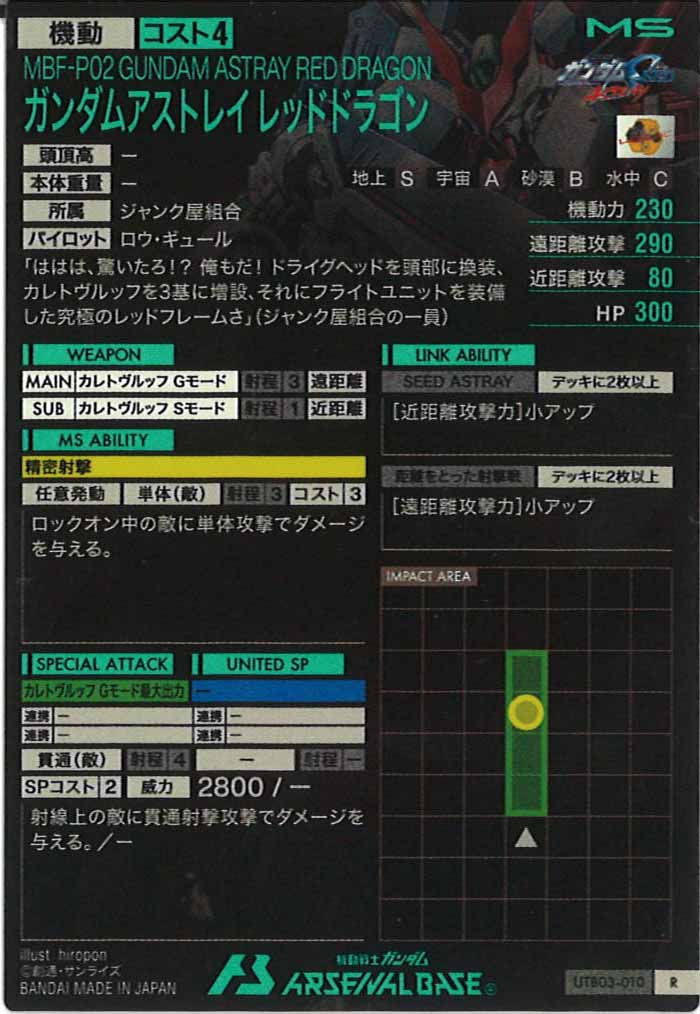 [UTB03]ガンダムアストレイ レッドドラゴン【R】UTB03-010