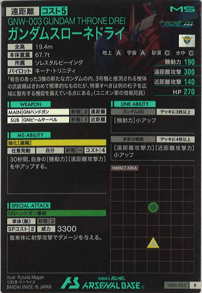 [LX03]ガンダムスローネドライ【R】LX03-033