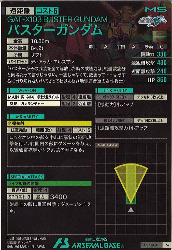 [AB03]バスターガンダム【M】AB03-048