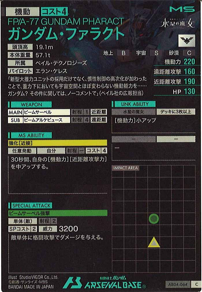 [AB04]ガンダム・ファラクト【C】AB04-064