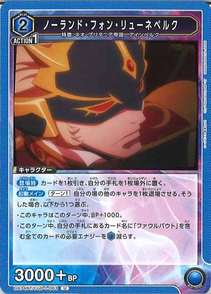 [UA34-BT]ノーランド・フォン・リューネベルク【U】UA34BT/CGD-1-063