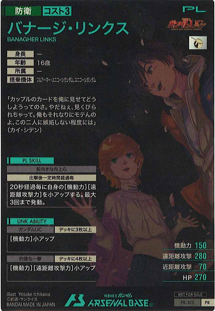 [PR]バナージ・リンクス【PR】PR-313