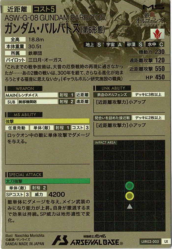 [LXR02]ガンダム・バルバトス(第6形態)【LX】LXR02-005