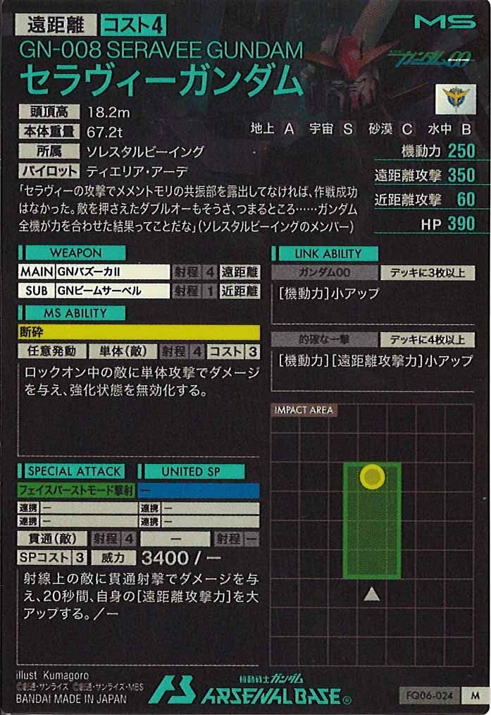[FQ06]セラヴィーガンダム【M】FQ06-024