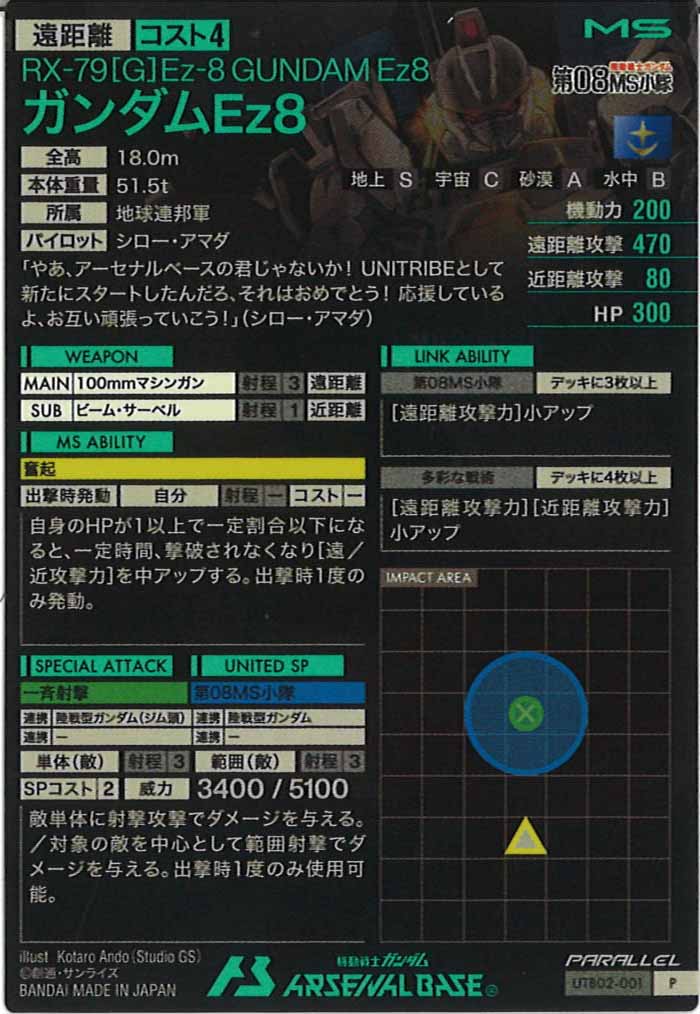[UTB02]ガンダムEz8(PARALLEL)【P】UTB02-001