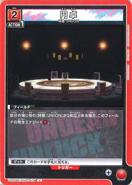 [UA25-BT]円卓【U】UA25BT/AND-1-074