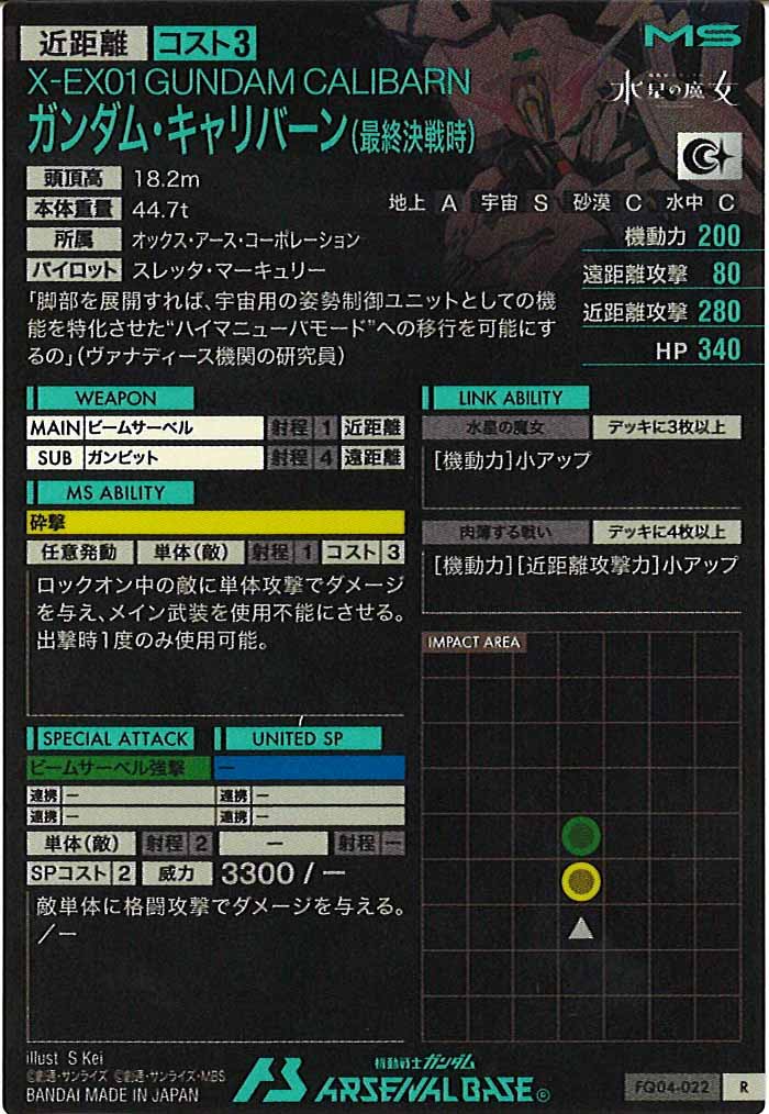 [FQ04]ガンダム・キャリバーン(最終決戦時)【R】FQ04-022