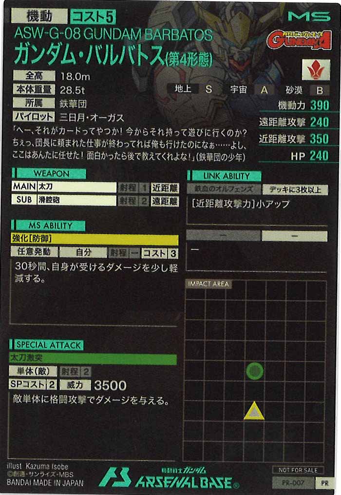 [PR]ガンダム・バルバトス(第4形態)【PR】PR-007