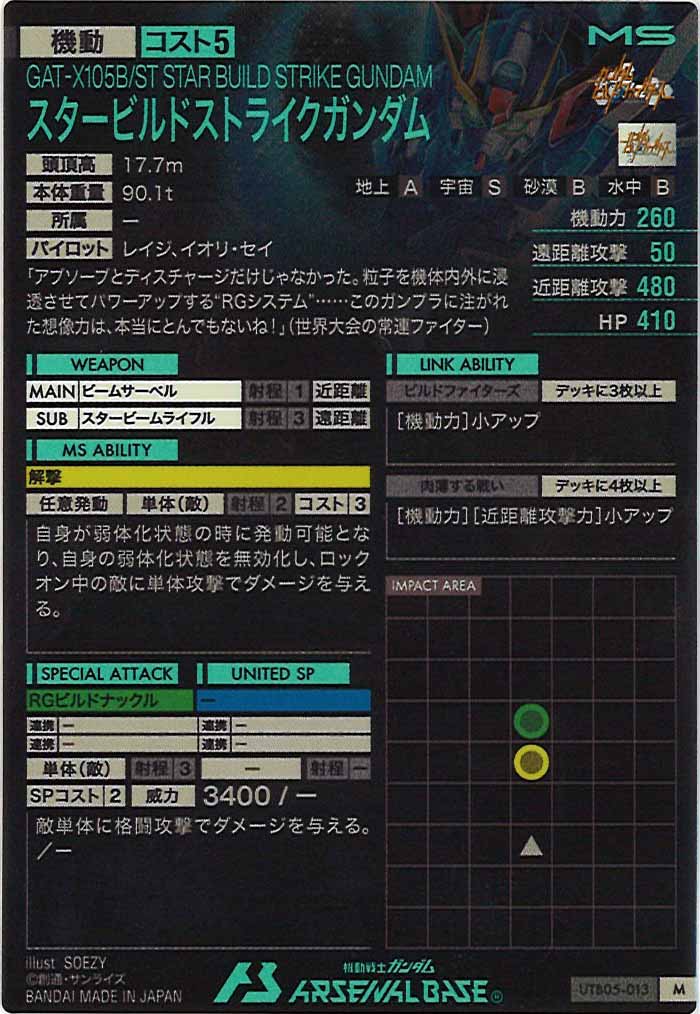 [UTB05]スタービルドストライクガンダム【M】UTB05-013
