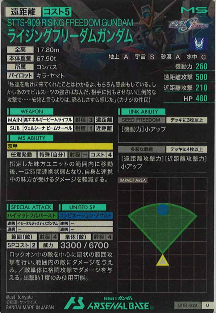 [UT01]ライジングフリーダムガンダム【U】UT01-024