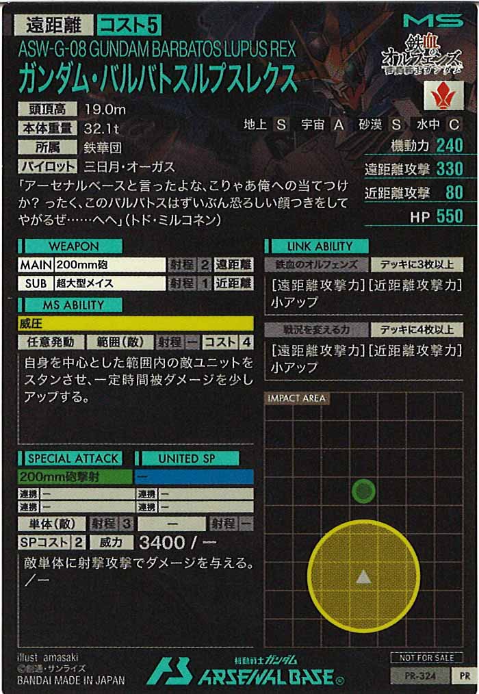 [PR]ガンダム・バルバトスルプスレクス【PR】PR-324